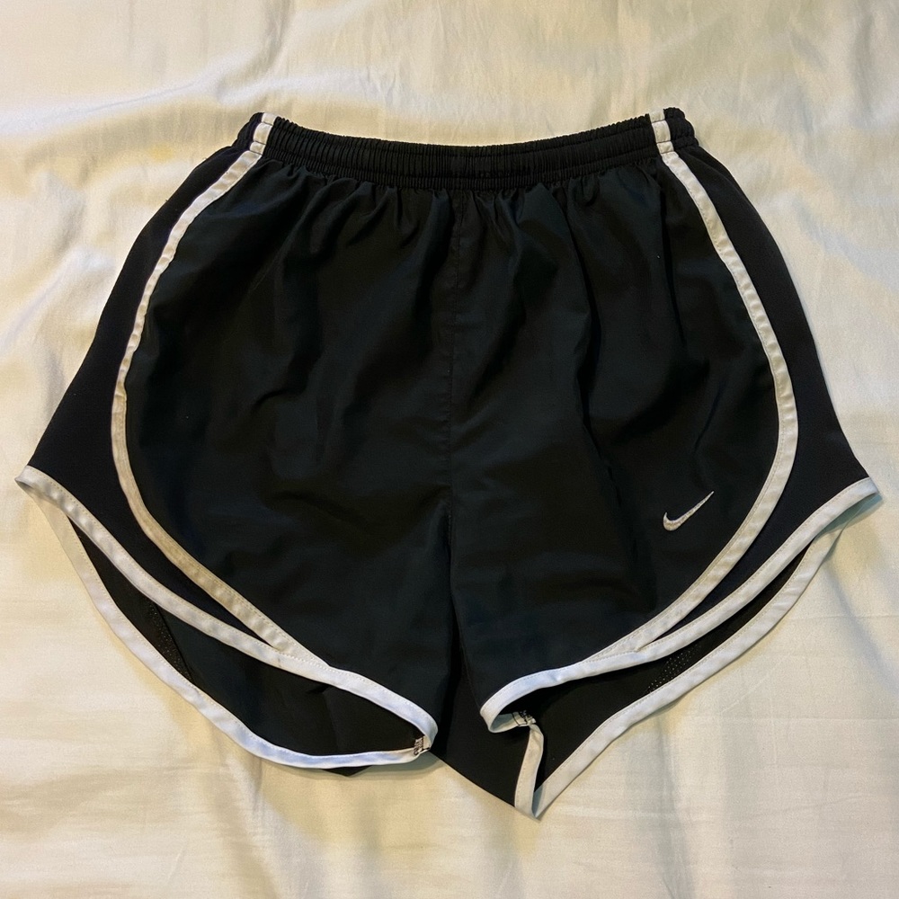 Black and white Nike shorts